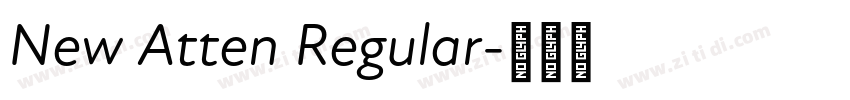 New Atten Regular字体转换
